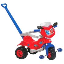 Triciclo Infantil Tico Tico Red Haste de Empurrar Proteção Motoca Velotrol Brinquedos Magic Toys