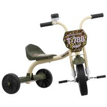 Triciclo Infantil Ultra Bikes Military Boy Number Plate (roda Em Pp) Bicicleta Criança