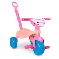 Triciclo Infantil Velotrol Gata Rosa Menina Criança Tchuco