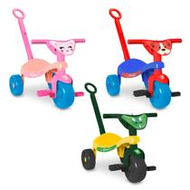 Triciclo Infantil Velotrol Motoca Dinossauro Gato Cachorro Velocípede Tchuco C/ Hastes