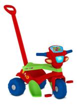 Triciclo infantil velotrol passeio & pedal vermelho bandeirante ref 845