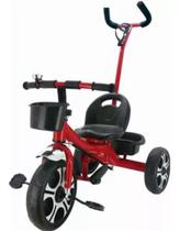 Triciclo Infantil Vermelho Com Empurrador Velotrol - Zippy Toys