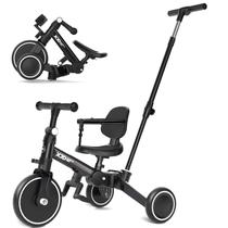 Triciclo infantil XJD 6 em 1 para 1-4 anos com alça preta Triciclo infantil XJD 6 em 1 para 1-4 anos com alça preta