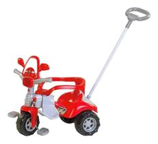 Triciclo Infantil Zoom Bombeiro Vermelho Velotrol Tonquinha Tico Tico Motoca Menino Menina - Magic Toys