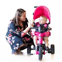 Triciclo Joovy Tricycoo 4.1 Kids de 4 estágios com alça parental rosa