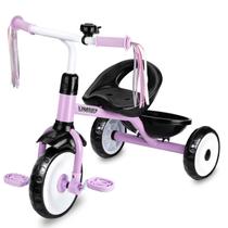 Triciclo Liberry para crianças de 2 a 4 anos com campainha, cesta e pedal roxo Triciclo Liberry para crianças de 2 a 4 anos com campainha, cesta e pedal roxo