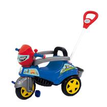 Triciclo Maral Passeio e Pedal Infantil Baby City Patrol