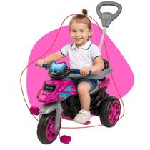 Triciclo Moto Trail De Passeio Infantil Empurrador