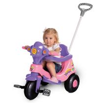 Triciclo Motoca Carro Passeio Infantil Pedal Calesita Lilas