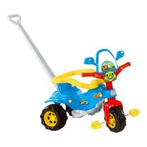 Triciclo Motoca Infantil Com Empurrador Dino Azul Magic Toys