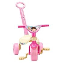 Triciclo Motoca Motoquinha Menina Doll Com Haste Empurrador - Samba Toys