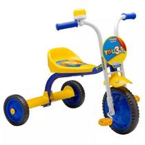 Triciclo Motoca Para Menino Boy Nathor Amarelo Azul You3
