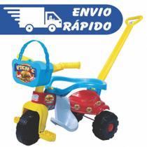 Triciclo Motoca Pic Nic infantil Tico-Tico Rosa e Azul Mágic Toys