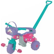 Triciclo Motoca Tico Tico Infantil Menina Com Aro Protetor Rosa Totoca Com cesta