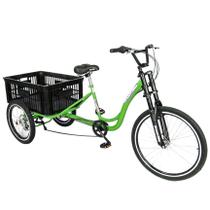 Triciclo multiuso com marcha verde - caixa vazada - Dream Bike