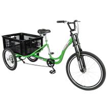 Triciclo multiuso verde - caixa vazada - Dream Bike