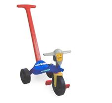 Triciclo New Speed Police Azul com Empurrador - Xplast