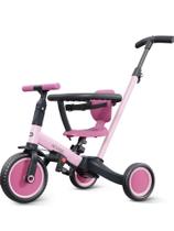 Triciclo newyoo TR008 para crianças de 1 a 3 anos com alça rosa
