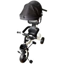 Triciclo para Bebê com Empurrador Branco Infantil Comfort