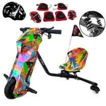 Triciclo Patinete Elétrico 250w 36V Brushless 20km/h 8Pol até 120kg Amarelo ZELT Triciclo Patinete Elétrico 250w 36V Brushless 20km/h 8Pol até 120kg Amarelo ZELT