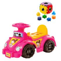 Triciclo Princesa Menina Carrinho Andador + Baby Educativo