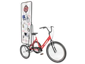 Triciclo propaganda vermelho