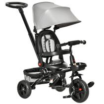 Triciclo Qaba Kids 4 em 1 com assento reversível de 1 a 5 anos cinza Triciclo Qaba Kids 4 em 1 com assento reversível de 1 a 5 anos cinza