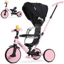 Triciclo RIDYEE 8 em 1 para 1,5 a 5 anos com alça parental rosa Triciclo RIDYEE 8 em 1 para 1,5 a 5 anos com alça parental rosa