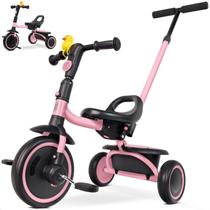 Triciclo RIDYEE para crianças de 18 meses a 5 anos rosa Triciclo RIDYEE para crianças de 18 meses a 5 anos rosa