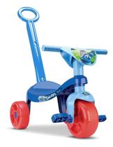 Triciclo Smurfs Tico Tico Com Haste Azul - Samba Toys