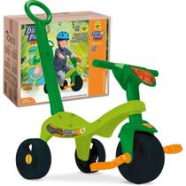Triciclo Tchuco Dino Park Com Haste 0639 - Samba Toys Triciclo Tchuco Dino Park Com Haste 0639 - Samba Toys