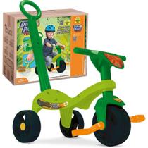 Triciclo Tchuco Dino Park Com Haste 0639 - Samba Toys