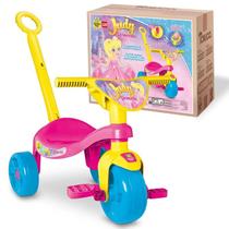 Triciclo Tchuco Judy Princesa com Haste Samba Toys Triciclo Tchuco Judy Princesa com Haste Samba Toys