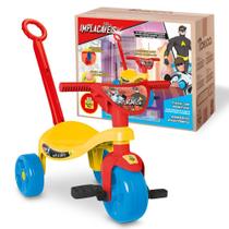 Triciclo Tchuco Tico Tico Herói com Haste da Samba Toys