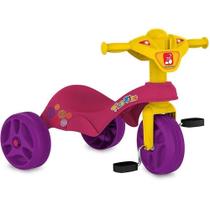 Triciclo Tico Club Assento Anatômico Estável Rosa Brinquedos Bandeirante