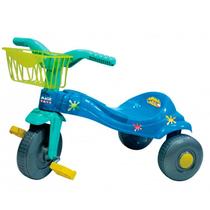Triciclo Tico-tico Chiclete Azul com Cesta 2510L - Magic Toys