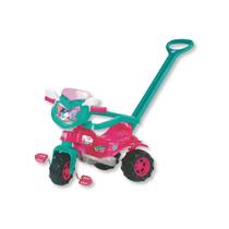 Triciclo tico tico dra. meg rosa e verde - magic toys