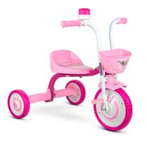 Triciclo Tico-Tico Infantil Menina Motoquinha Velotrol Pedal - Nathor