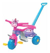 Triciclo Unicornio Magic Toys com Aro Protetor e Haste Magic Toys