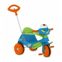 Triciclo Velobaby G2 Azul Passeio e Pedal C/ Haste Removível Triciclo Velobaby G2 Azul Passeio e Pedal C/ Haste Removível