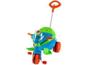 Triciclo Velobaby G2 Azul Passeio e Pedal C/ Haste Removível