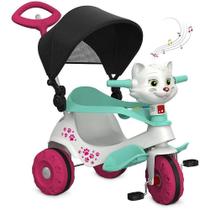 Triciclo Velobaby Gatinha Com Capota E Pedal Bandeirante