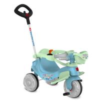 Triciclo Velobaby Joy Passeio E Pedal Azul - Bandeirante Triciclo Velobaby Joy Passeio E Pedal Azul - Bandeirante