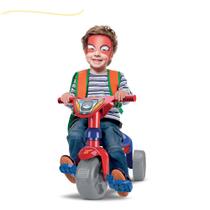 Triciclo Velotrol com haste empurrador removivel mini moto motinha motoquinha de plastico infantil totoca anadador veiculo brinquedo