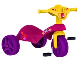 Triciclo Velotrol Infantil Tico-Tico Club Rosa Com Pedal