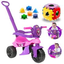 Triciclo Velotrol Motoca Infantil Menino Menina Empurrar - Aushopexpress