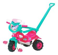 Triciclo Velotrol Motoca Infantil Menino Menina Empurrar Cor Rosa