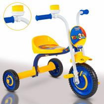 Triciclo Velotrol YOU 3 Menino Boy Amarelo/Azul - NATHOR