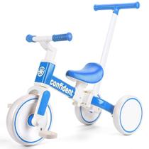 Triciclo XIAPIA 5 em 1 para 1-5 anos com pedal removível azul