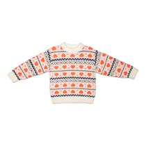 Tricô Infantil Menina Corações Mily Inverno